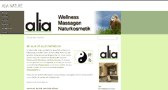 Desktop Screenshot of alia-nature.de